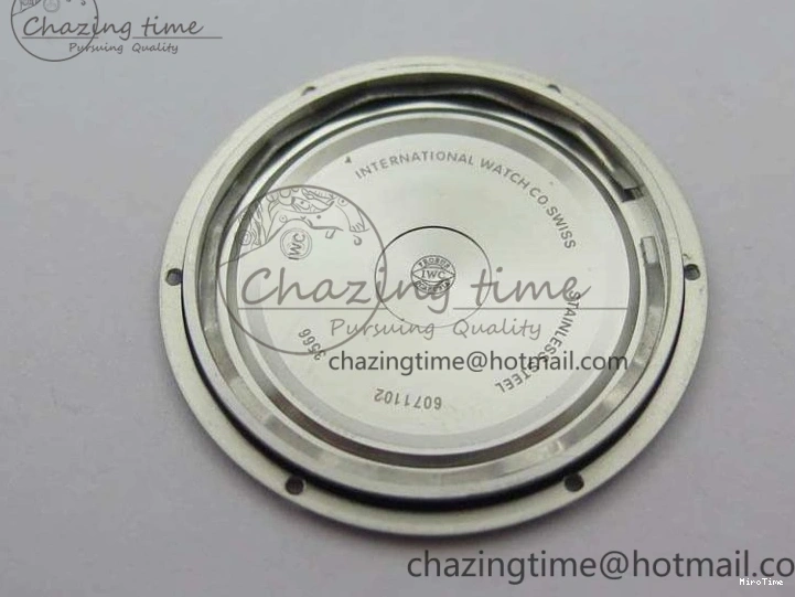 MIROTIME 0209 Da Vinci IW356601 SS TW 1:1 Best Edition Blue Dial On Black Leather Strap A Durable 7239